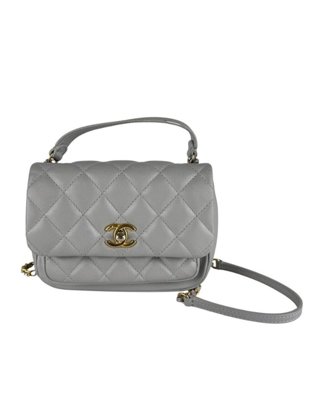 Chanel Shoulder Bag Gray